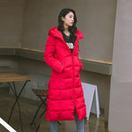 Hooded Cotton Padded Parka-Bomber Coats-Arimonz-Red-M-Arimonz