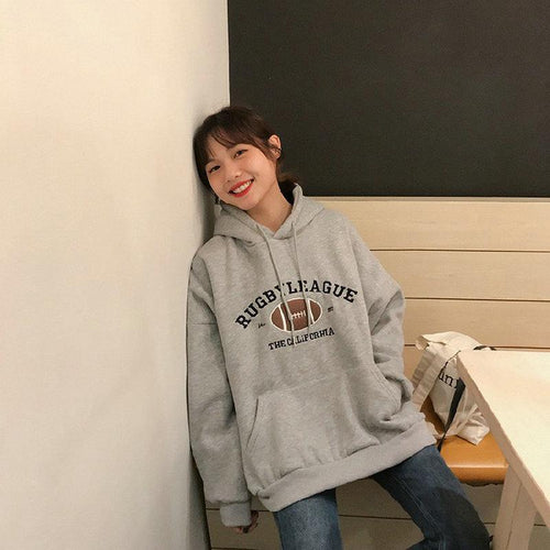 Hooded Sweatshirt Women's Pullover Casual Long Sleeve Hoodies-Pullovers-Arimonz-Arimonz