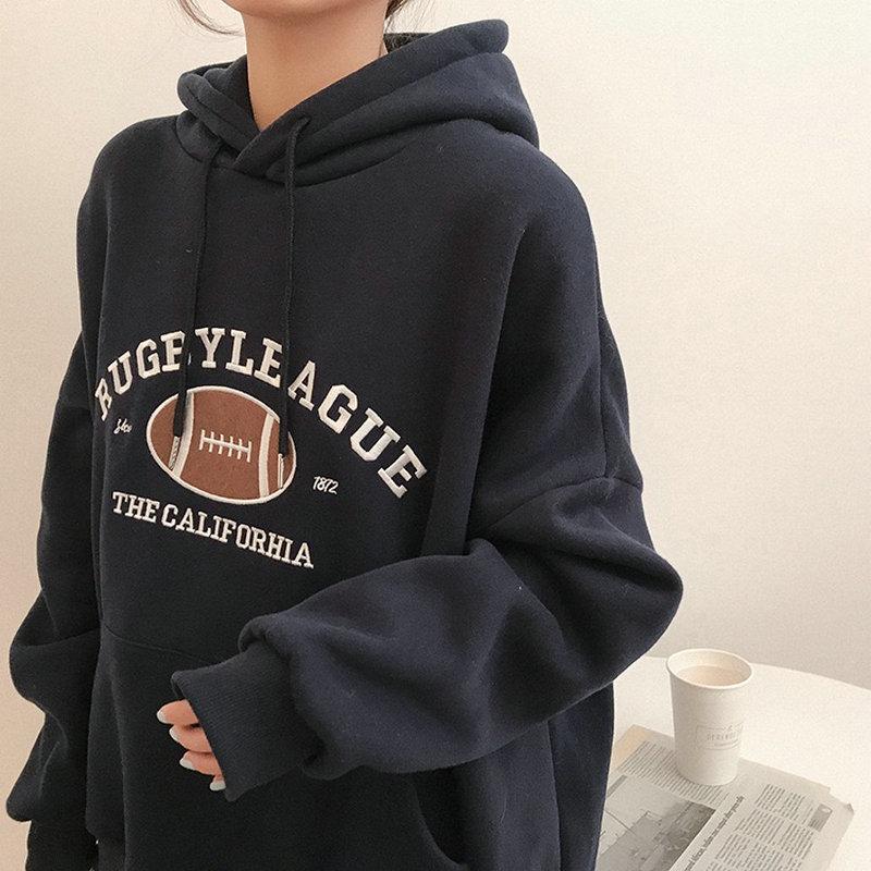Hooded Sweatshirt Women's Pullover Casual Long Sleeve Hoodies-Pullovers-Arimonz-Arimonz