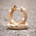 Hoop Earrings Simple Stylish Daily Wearable Women Earrings-Earrings-Arimonz-Rose Gold-Arimonz