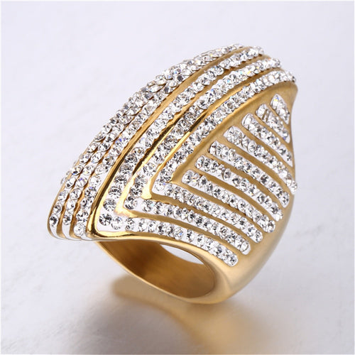 Iced Out Bling Big Oval Ring Female Rings For Women Party-Rings-Arimonz-6-Arimonz