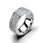Iced Out Bling Ring Stainless Steel Fashion Rings for Women-Rings-Arimonz-Arimonz
