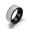 Iced Out Bling Ring Stainless Steel Fashion Rings for Women-Rings-Arimonz-7-Black Color-Arimonz