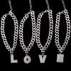 Initial Letters Pendants Cuban Link Chain Letter Anklet For Women-Anklets-Arimonz-Arimonz