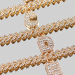 Initial Letters Pendants Cuban Link Chain Letter Anklet For Women-Anklets-Arimonz-Arimonz