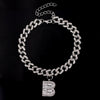 Initial Letters Pendants Cuban Link Chain Letter Anklet For Women-Anklets-Arimonz-B-Silver-Arimonz