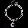 Initial Letters Pendants Cuban Link Chain Letter Anklet For Women-Anklets-Arimonz-C-Silver-Arimonz