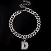 Initial Letters Pendants Cuban Link Chain Letter Anklet For Women-Anklets-Arimonz-D-Silver-Arimonz