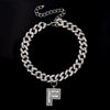 Initial Letters Pendants Cuban Link Chain Letter Anklet For Women-Anklets-Arimonz-F-Silver-Arimonz