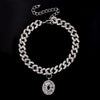 Initial Letters Pendants Cuban Link Chain Letter Anklet For Women-Anklets-Arimonz-O-Silver-Arimonz