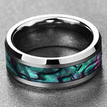 Inlaid Abalone Shell Ring-Rings-Arimonz-Arimonz