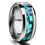 Inlaid Abalone Shell Ring-Rings-Arimonz-Arimonz