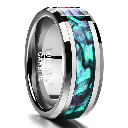 Inlaid Abalone Shell Ring-Rings-Arimonz-Arimonz