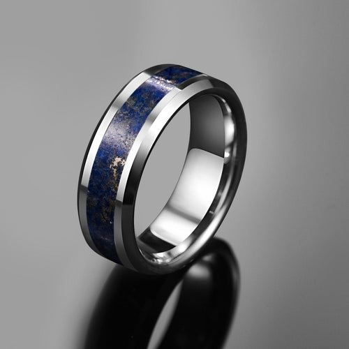Inlaid Lapis Lazuli Ring-Rings-Arimonz-Arimonz