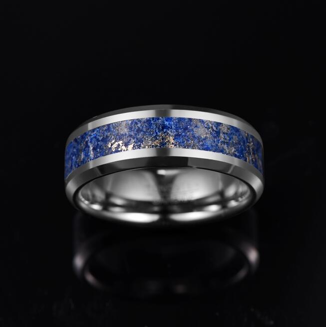 Inlaid Lapis Lazuli Ring-Rings-Arimonz-Arimonz