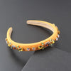 Inlaid Rhinestone Gorgeous Headband Ladies Street Hair Accessories-Hair Accessories-Arimonz-Yellow-Arimonz