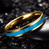 Inlay Blue Natural Stone Ring-Rings-Arimonz-Arimonz