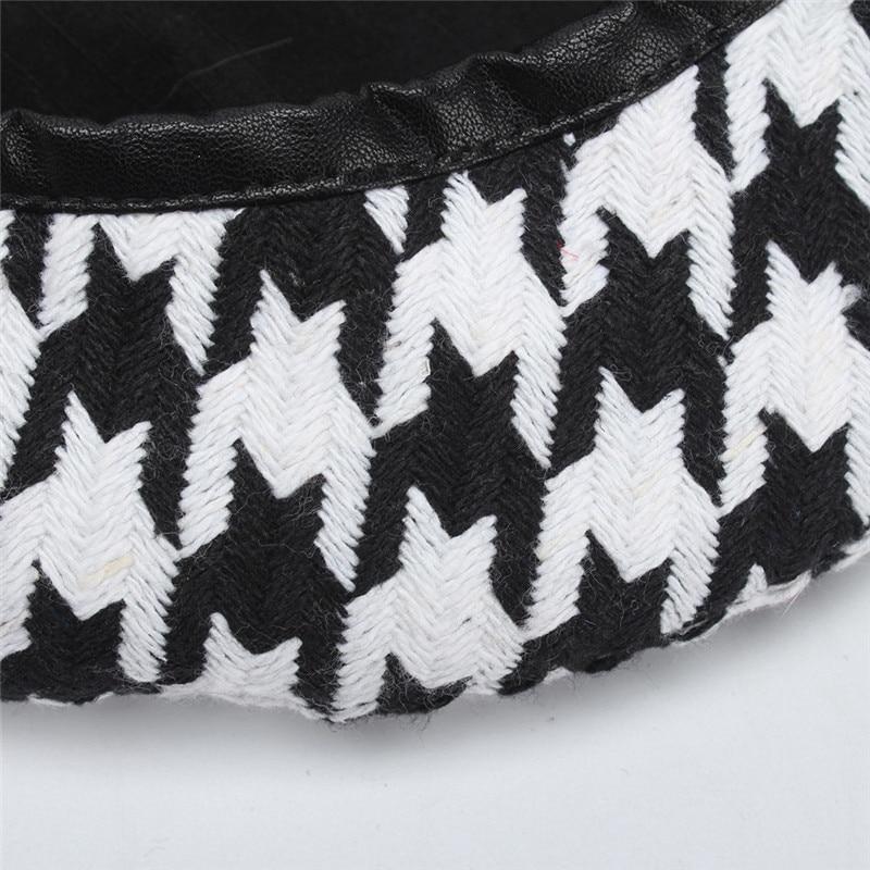 Isabel Plaid Knit Beret-Hats-Arimonz-Arimonz
