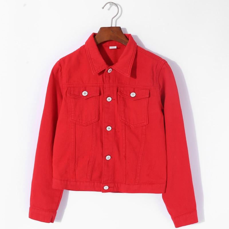 Embroidered Red Denim Jacket with Faux Fur - DC Milan Menswear Milan Italy