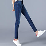 Jeans For Woman High Waist Full Length Skinny Pencil Denim Pants-Skinny Jeans-Arimonz-Arimonz