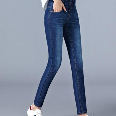 Jeans For Woman High Waist Full Length Skinny Pencil Denim Pants-Skinny Jeans-Arimonz-Fade Dark Blue-28-Arimonz