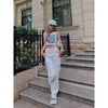 Jeans Women High Waist Street Embroidery Street Wide Leg Pants-Straight Jeans-Arimonz-Arimonz