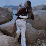 Jeans Women High Waist Street Embroidery Street Wide Leg Pants-Straight Jeans-Arimonz-Arimonz