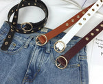 Joanna Round Buckle Retro Belt-Belts-Arimonz-Arimonz