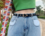 Joanna Round Buckle Retro Belt-Belts-Arimonz-Arimonz