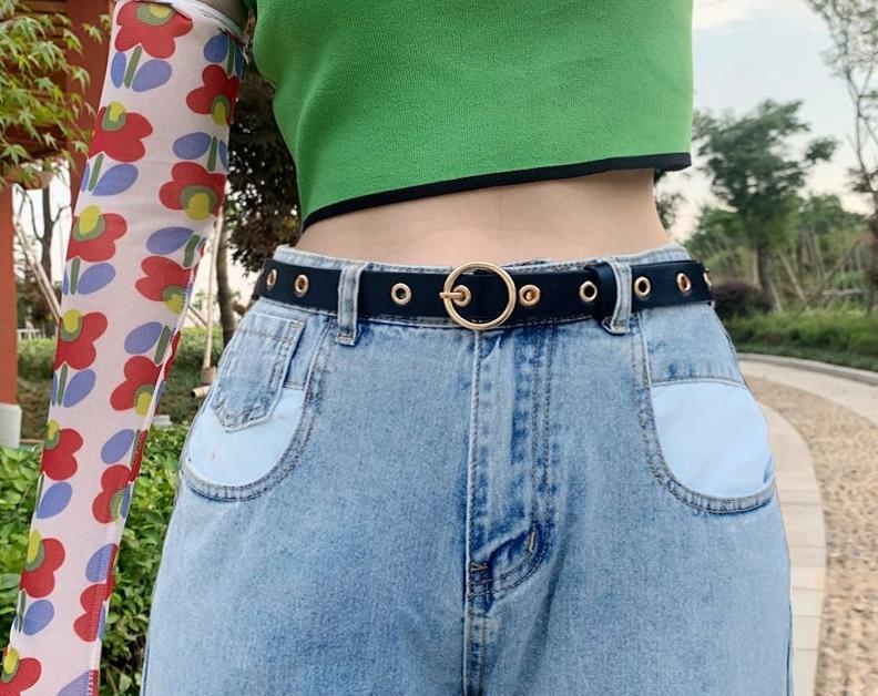 Joanna Round Buckle Retro Belt-Belts-Arimonz-Arimonz