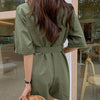 Jumpsuit With Belt Bodysuit Women Pockets Overalls for Women Romper-Casual Jumpsuits & Rompers-Arimonz-Arimonz