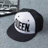 King Queen Couple Baseball Cap-Hats-Arimonz-white black queen-Arimonz