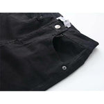 Knee Length Denim Shorts Women Push Up High Waist Biker Shorts-Denim Shorts-Arimonz-Arimonz