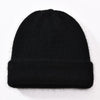 Knitted Beanies Thick Warm Ladies Wool Female Beanie Hats-Hats-Arimonz-Black-Arimonz