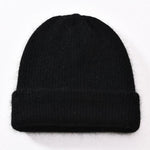 Knitted Beanies Thick Warm Ladies Wool Female Beanie Hats-Hats-Arimonz-Black-Arimonz