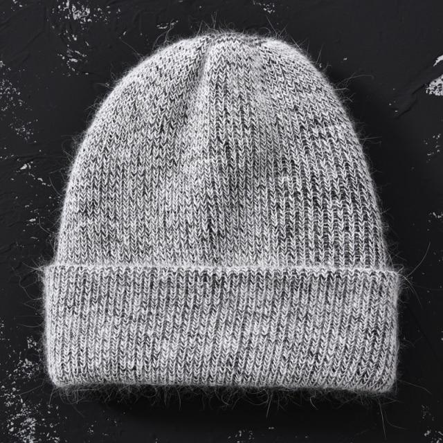 Knitted Beanies Thick Warm Ladies Wool Female Beanie Hats-Hats-Arimonz-Dark grey-Arimonz