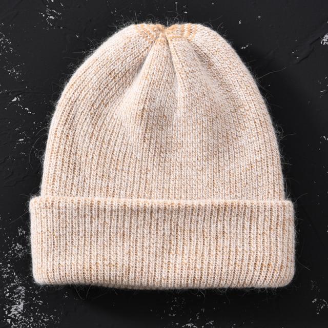 Knitted Beanies Thick Warm Ladies Wool Female Beanie Hats-Hats-Arimonz-Khaki-Arimonz