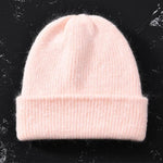 Knitted Beanies Thick Warm Ladies Wool Female Beanie Hats-Hats-Arimonz-Pink-Arimonz