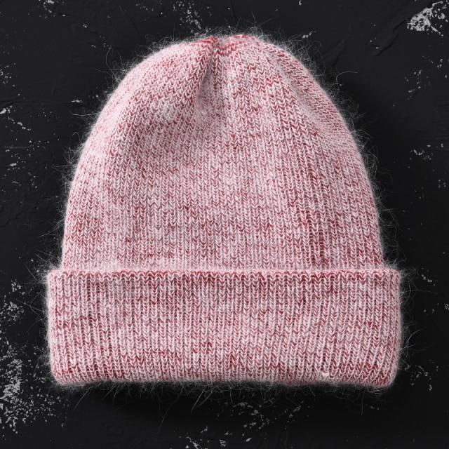 Knitted Beanies Thick Warm Ladies Wool Female Beanie Hats-Hats-Arimonz-Wine red-Arimonz