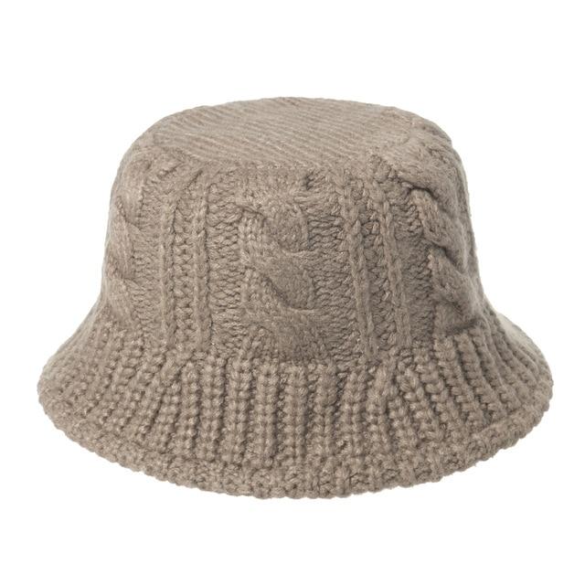 Knitted Bucket Hat-Bucket Hats-Arimonz-Khaki-Arimonz