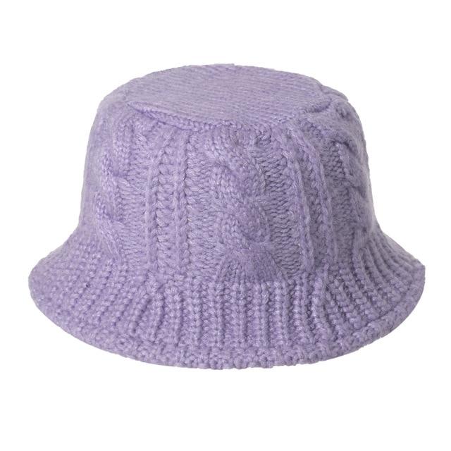 Knitted Bucket Hat-Bucket Hats-Arimonz-Lavender-Arimonz
