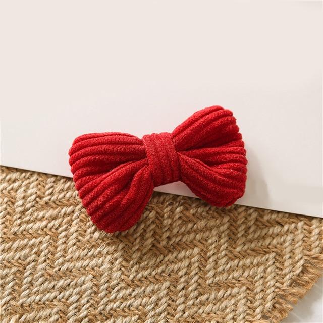 Knotted Bow Hairpin-Hair Accessories-Arimonz-Red-Arimonz