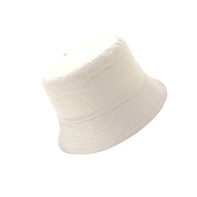 Ladies Bucket Hat Women Summer Sunscreen Panama Hat Fisherman Cap-Bucket Hats-Arimonz-beige and black-Arimonz