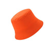 Ladies Bucket Hat Women Summer Sunscreen Panama Hat Fisherman Cap-Bucket Hats-Arimonz-Orange and Plaid-Arimonz