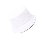 Ladies Bucket Hat Women Summer Sunscreen Panama Hat Fisherman Cap-Bucket Hats-Arimonz-White and White-Arimonz