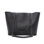 Ladies Chain Shoulder Bag-Handbags-Arimonz-Black-Arimonz