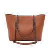Ladies Chain Shoulder Bag-Handbags-Arimonz-Brown-Arimonz