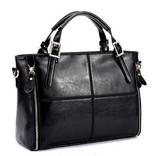 Ladies Shoulder Bag-Handbags-Arimonz-Black-Arimonz