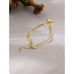 Layered Heart Gold Anklet for Women Leg Chain Beach Anklets for Women-Anklets-Arimonz-Arimonz