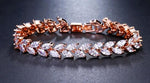 Leaf Charm Elegance Bracelet-Braceletes-Arimonz-Rose Gold-Arimonz